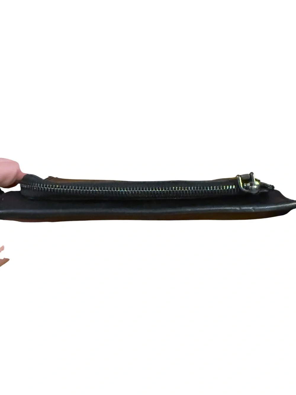 Steve Madden Black Leather Wristlet Wallet